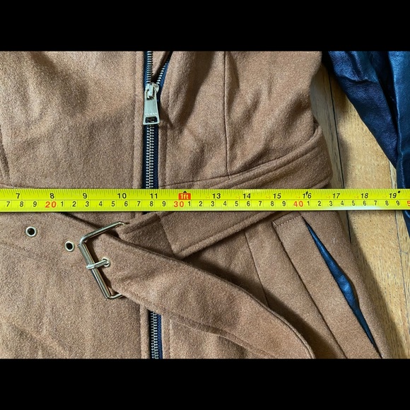 Bebe Brown Wool Trench Coat-Read description. - Picture 6 of 13